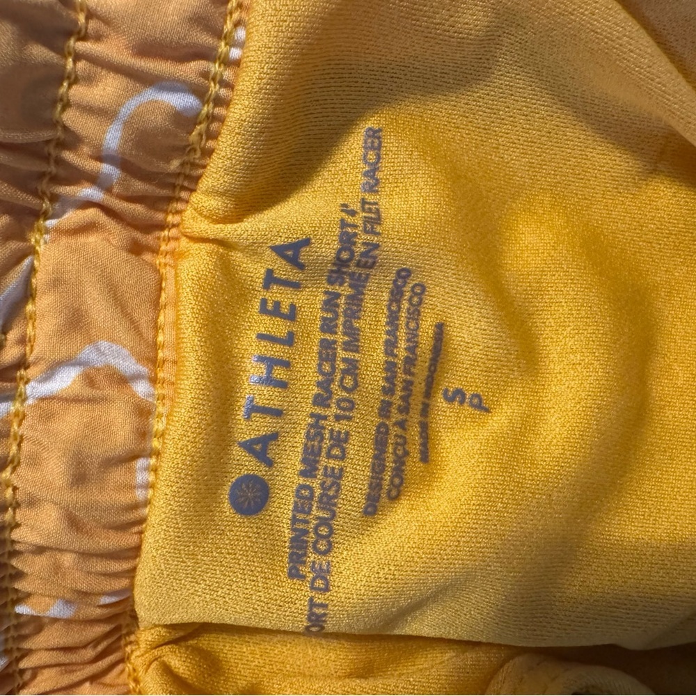 Athleta Marigold Athletic Shorts with‎ Elastic Waistband - Picture 6 of 6